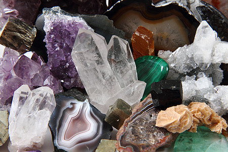 颜色宝石背景矿物学收藏石英水晶金子石头康复虎眼玛瑙矿物图片