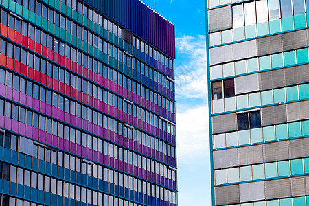 玻璃现代办公大楼背景面的图像镜子摩天大楼商业全景建筑物生活脚步金融办公室地面背景图片