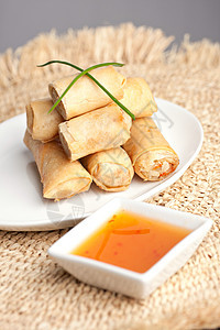 泰式卷盘子反射油炸螃蟹美食零食食物情调菜肴餐厅图片