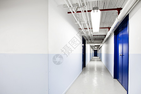 长蓝走廊(有案文空间)图片