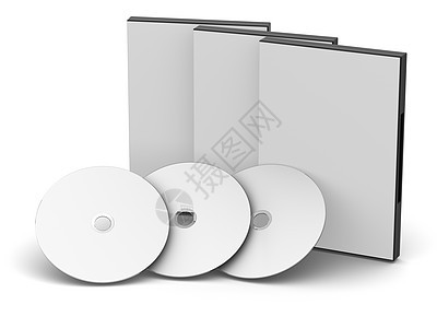DVD 盒  空白电脑案件储物蓝光光驱白色软件容器镶嵌磁盘图片