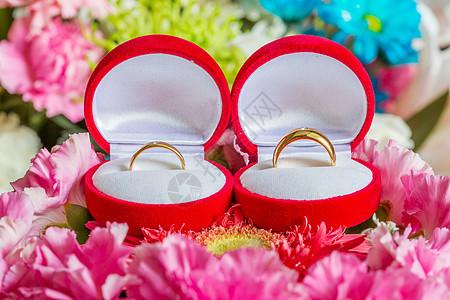 结婚戒指未婚妻婚姻花瓣丈夫妻子联盟仪式庆典珠宝金属图片