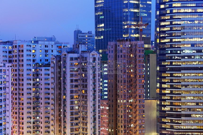 香港的住宅楼群建设城市天空建筑学建筑房子生活财产高楼住房摩天大楼图片