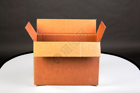 空框圆形材料托运包装贮存桌子折叠服务纸盒送货图片
