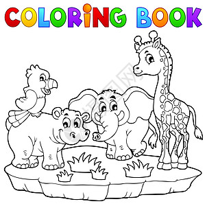 非洲动物 2 彩色书籍图片