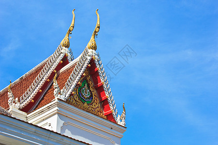 泰国寺庙屋顶2 位于特拉拉帕港的泰国寺庙前图片