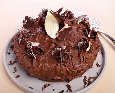 巧克力蛋糕盘子蛋糕筹码巧克力用餐小吃甜点奶油味道烹饪图片