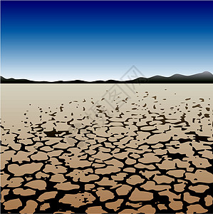 沙漠中的旱地图片