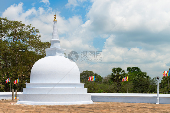 斯里兰卡的小白小丘帕地标佛教徒寺庙建筑艺术历史建筑学石头文化信仰图片
