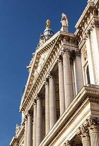 伦敦圣保罗大教堂公会首都旅游地标建筑学教会纪念碑宗教石头雕像建筑图片