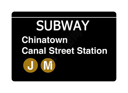 唐人顿运河街地铁标志图片
