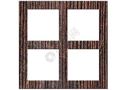 平方木木框白色棕色木头正方形相框框架背景图片