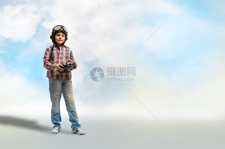 男孩梦想成为一名飞行员男生空军传单飞机勇气航班玩具孩子空气帽子图片