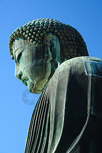 卡马库拉大佛大佛雕像天空蓝色青铜宗教地方蓝天文化旅游图片