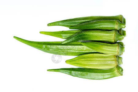 亚克拉营养热带烹饪收成植物白色蔬菜种子秋葵工作室图片