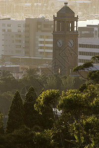 纽卡斯尔的时钟塔旅行建筑日落背光钟楼图片