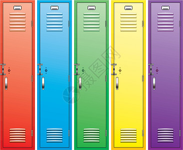 丰富多彩的学校储物柜图片