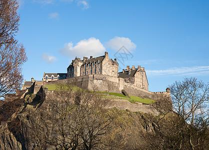 爱丁堡城堡 在阳光明媚的日子图片