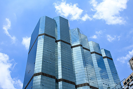 商业中心的办公大楼在商务中心办公楼文明职业蓝色办公室天空市中心建筑物景观反射玻璃图片