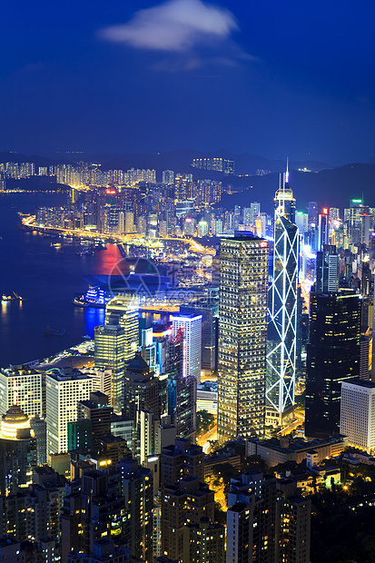 维多利亚山峰的香港文化摩天大楼天际建筑旅行金融城市场景生活天空图片