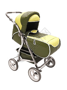 婴儿划轮家庭绿色孩子母性运输越野车婴儿车童年儿童婴儿期背景图片