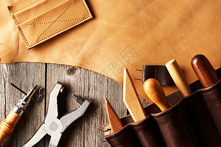 皮革工艺工具产品拳头木头店铺剪刀做工商业前锋维修工作图片