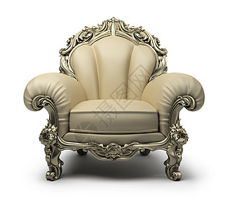 豪华的扶手椅丝绸风格扶手椅装饰品家具精英皮革白色褐色皇家图片