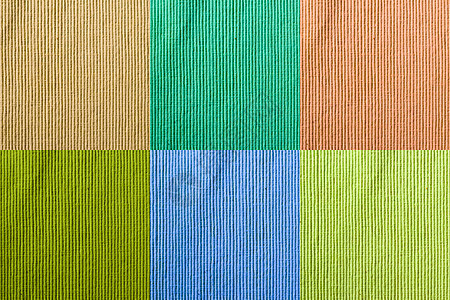 织物结构纤维黄色绿色橙子蓝色材料背景图片