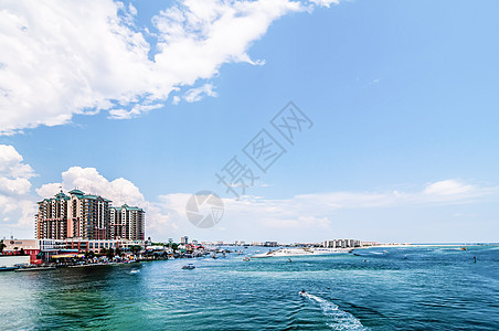 佛罗里达海滩景微风太阳天气海岸线蓝色场景海岸反射风暴海洋图片