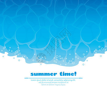B 水背景摘要环境绘画插图蓝色艺术品气泡海洋海浪生态温泉图片