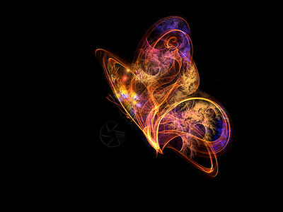 蝴蝶设计创造力数学昆虫轻轨装饰品插图元素火焰背景图片