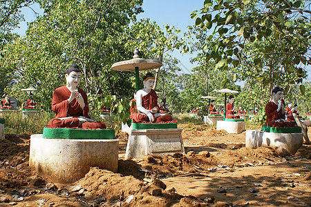 缅甸Monywa地标吸引力雕塑旅行假期寺庙宗教建筑学景点历史性图片