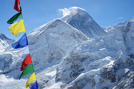 珠穆朗玛峰或珠穆朗玛峰 世界上最高的山峰图片