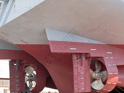 船港口船尾船厂商业运输船舶船运金属发射材料图片
