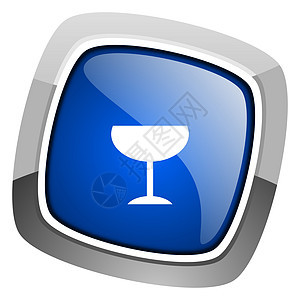 玻璃图标酒精店铺正方形藤蔓按钮网络香槟蓝色钥匙餐厅图片