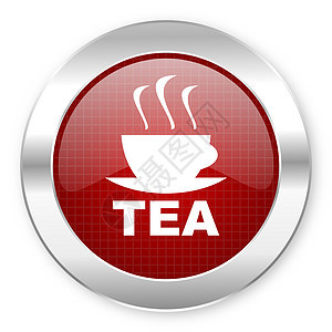 茶茶图标厨房红色芳香商业网络叶子按钮早餐横幅草本植物图片