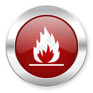 火焰图标商业火球互联网钥匙燃烧烧烤警报网络篝火加热图片