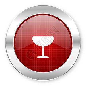 玻璃图标按钮酒精酒吧红色商业互联网店铺圆圈网络餐厅图片
