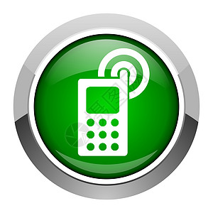 手机图标互联网细胞数字绿色电话服务钥匙按钮讲话蜂窝图片