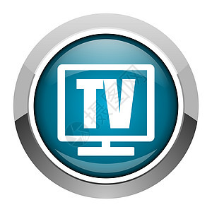 tv 图标视频运河监视器居住蓝色屏幕日程手表按钮电话图片