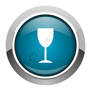 玻璃图标藤蔓互联网蓝色店铺酒吧香槟钥匙商业酒精按钮图片