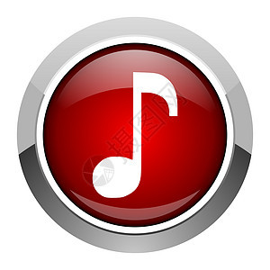音乐图标溪流立体声红色笔记音乐会网络钥匙互联网歌曲玩家图片