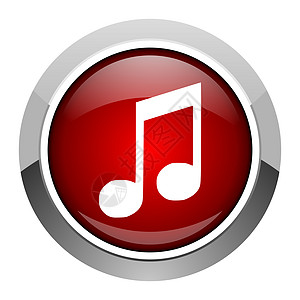 红包图标音乐图标互联网红色合金乐器网络圆圈商业音乐播放器笔记艺术背景