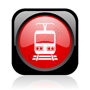 黑色和红色的列车黑方和红方网络灰色图标图片
