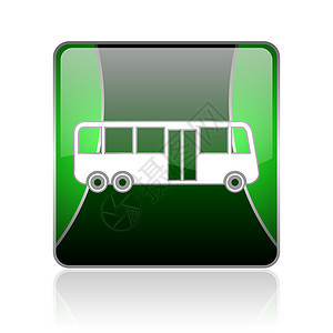 黑色和绿色的公交黑绿方网络灰色图标钥匙旅行假期商业城市互联网运输公共汽车乘客网站图片
