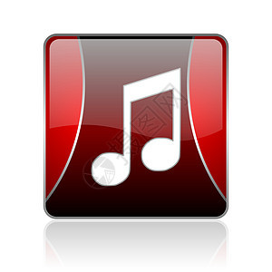 红方网络闪光图标声学乐器艺术标识黑色笔记控制白色歌曲音乐图片