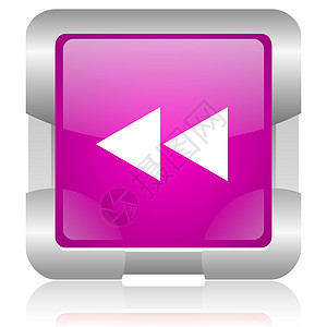 粉红色平方网络闪光图标钥匙音乐录音机商业滚动互联网紫色读者正方形导航图片