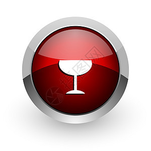 玻璃红色圆红圆网络闪光图标餐厅藤蔓金属香槟互联网商业按钮圆圈网站钥匙图片