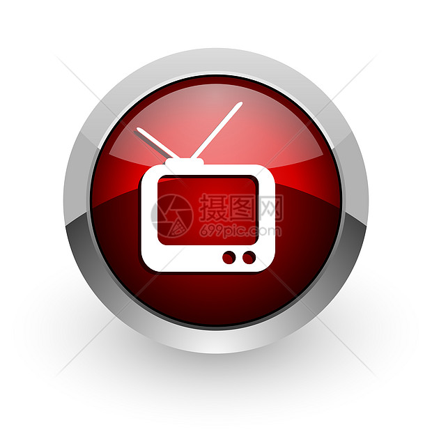 tv 红圆网络闪光图标网站电影圆圈商业手表居住红色电视日程互联网图片