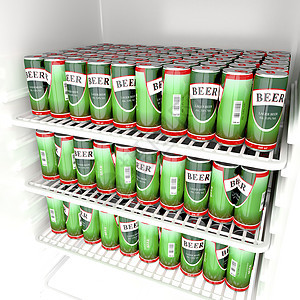 啤酒罐绿色冷却器产品标签饮料金属酿造器具冰箱啤酒厂图片